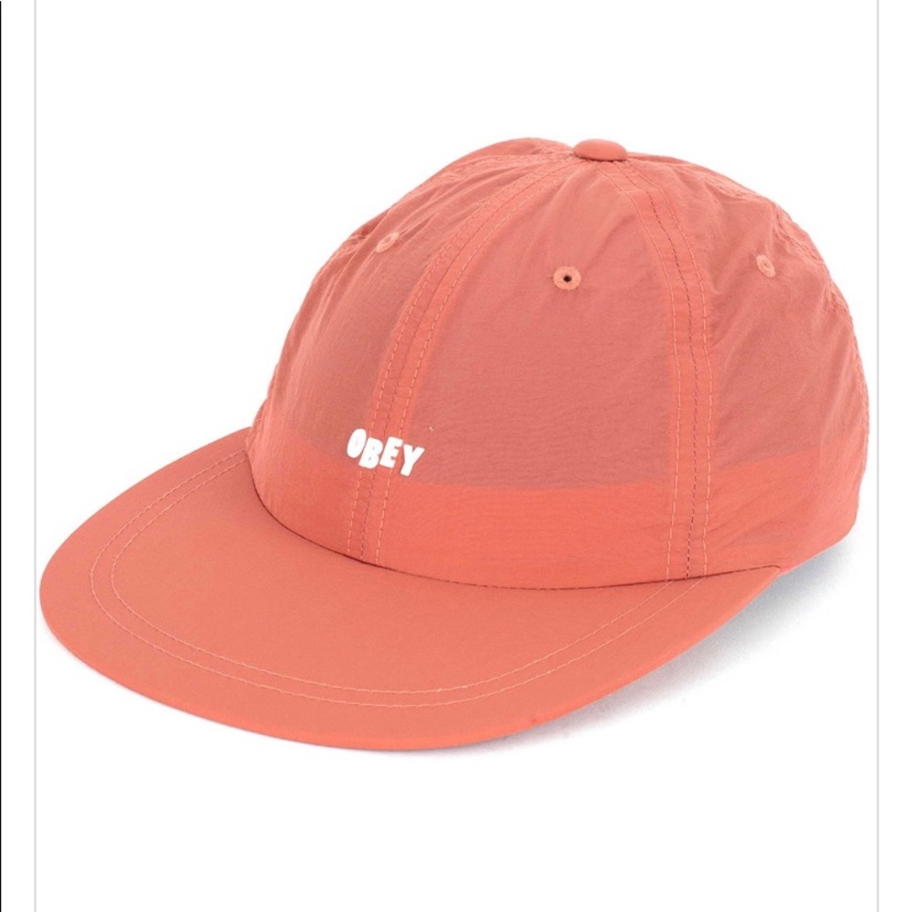 Obey Lennox 6 panel strap back ember color